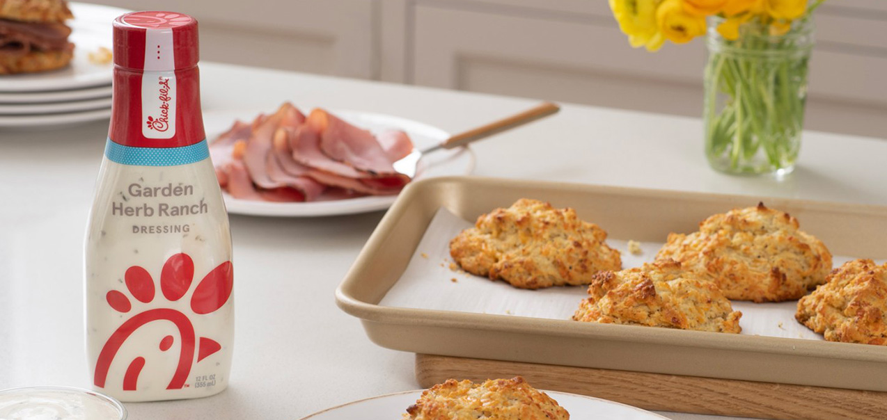 Cheddar Ranch Biscuits with Ham Recipe | Chick-fil-A