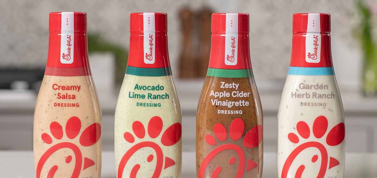 Chick-fil-A salad dressings, Bottles to purchase