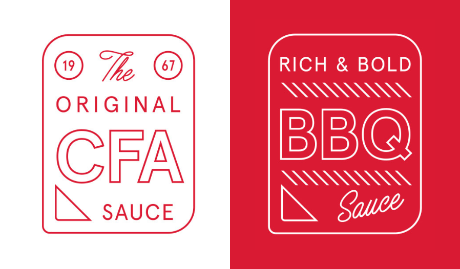 Chick-fil-A® Sauce and Barbeque Sauce label graphics