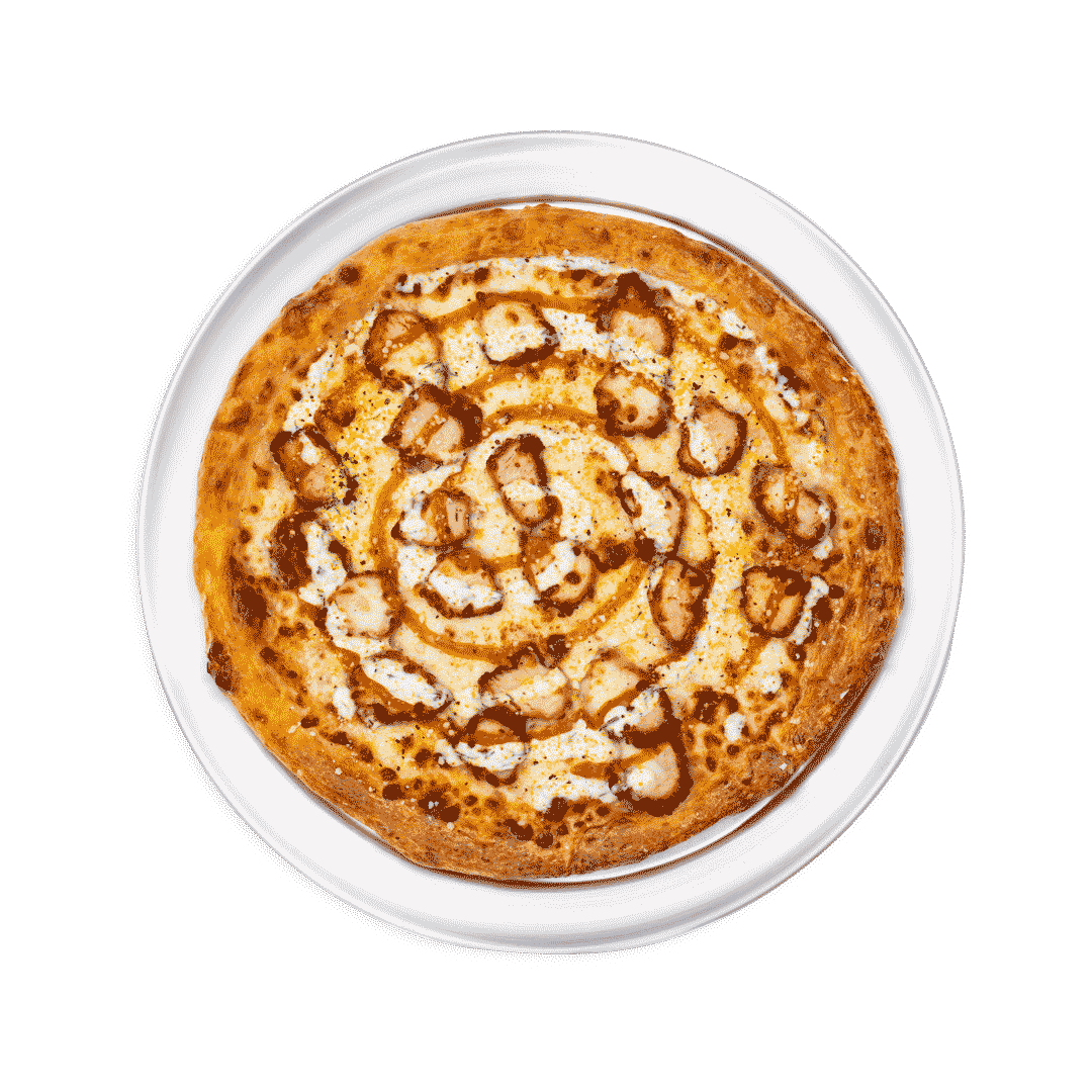 One of the new pizzas to be offered at Little Blue Menu by Chick-fil-A.