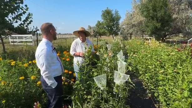 Brent Gooch shares about partnership with local flower farm, Wozani Farm.