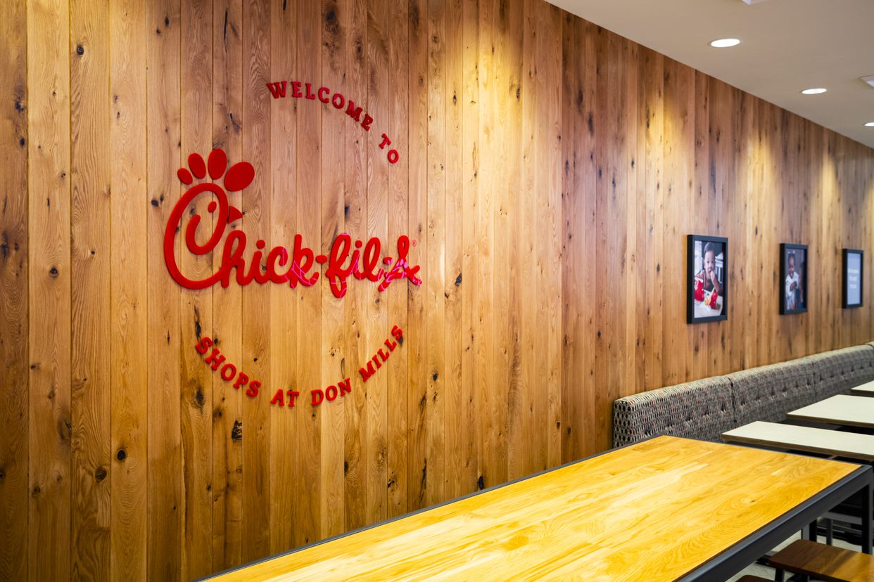 Inside of Chick-fil-A Shops at Don Mills