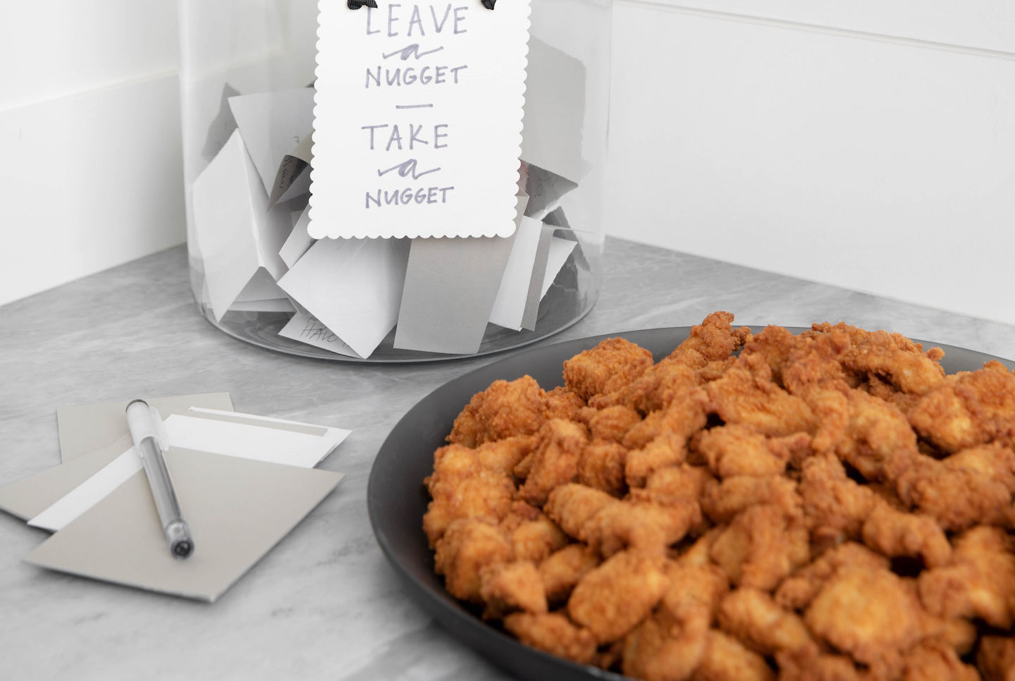 A tray of Chick-fil-A® Nuggets at a graduation party.
