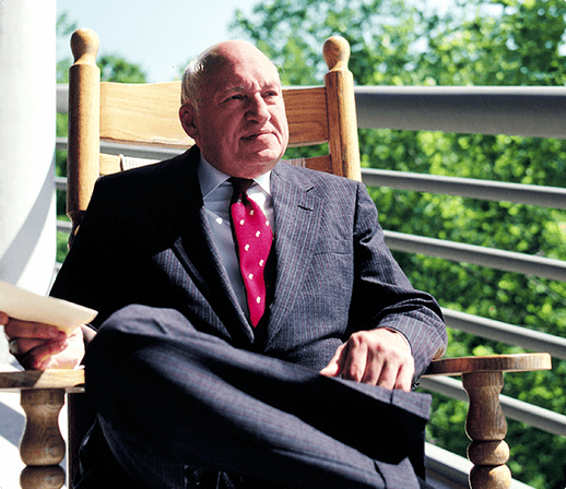 Picture of Truett Cathy sitting in a chair