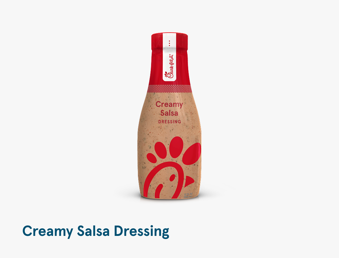 A bottle of Creamy Salsa Dressing 