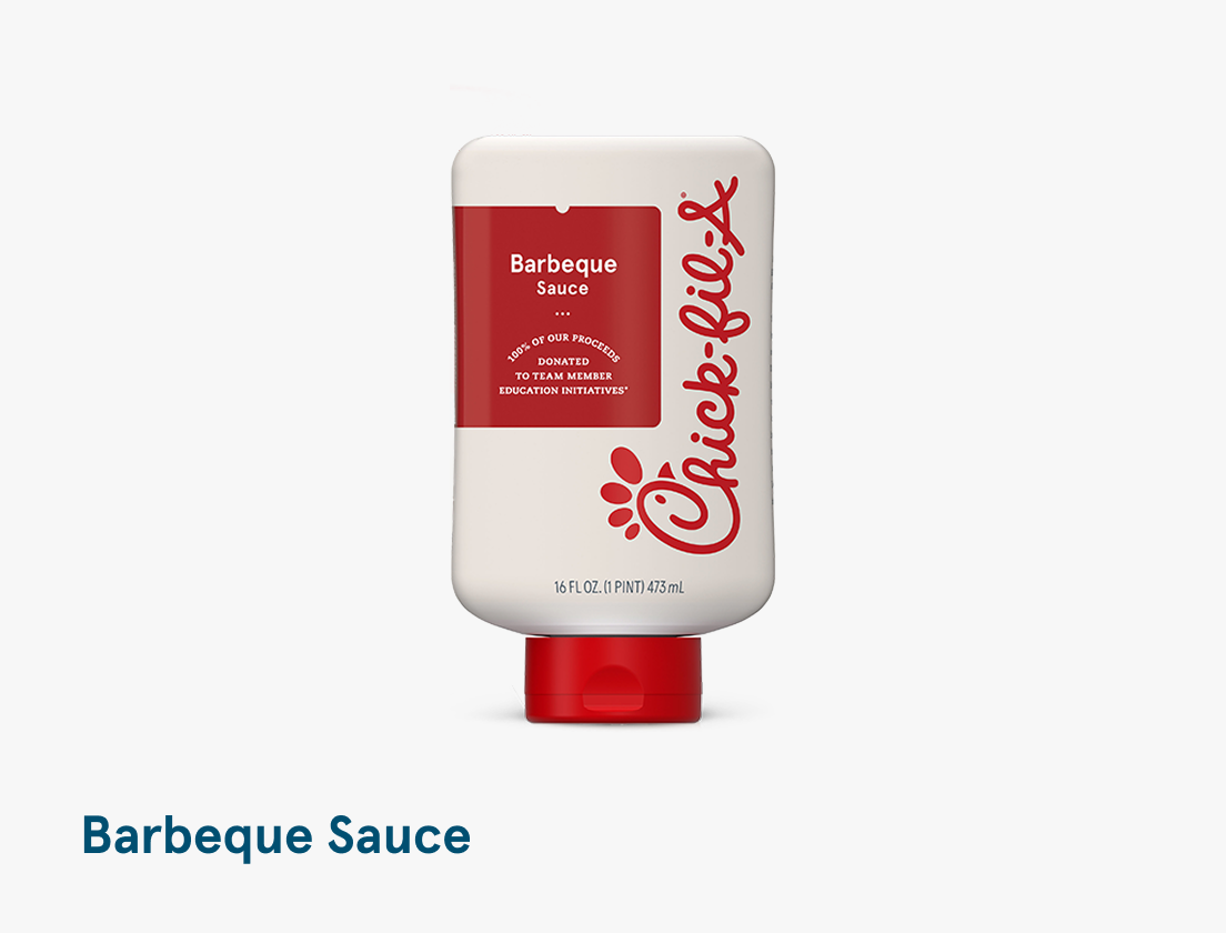 A bottle of Barbeque Sauce 