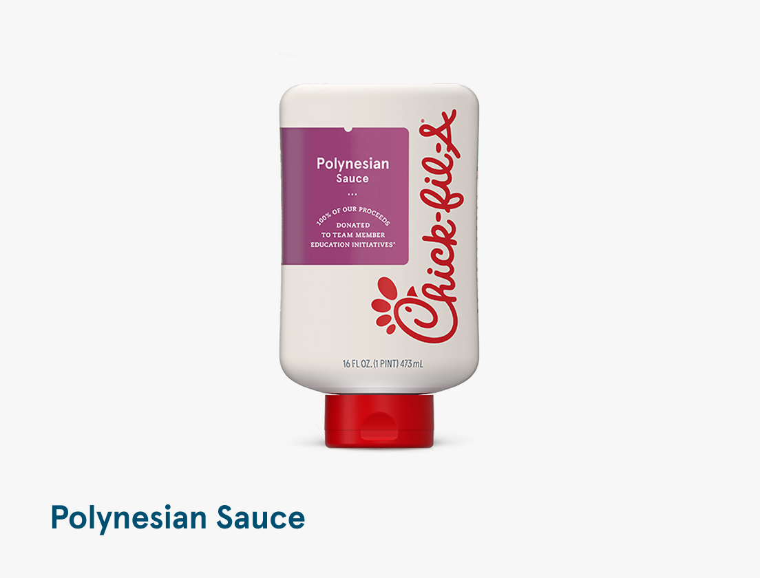 A bottle of Polynesian Sauce 