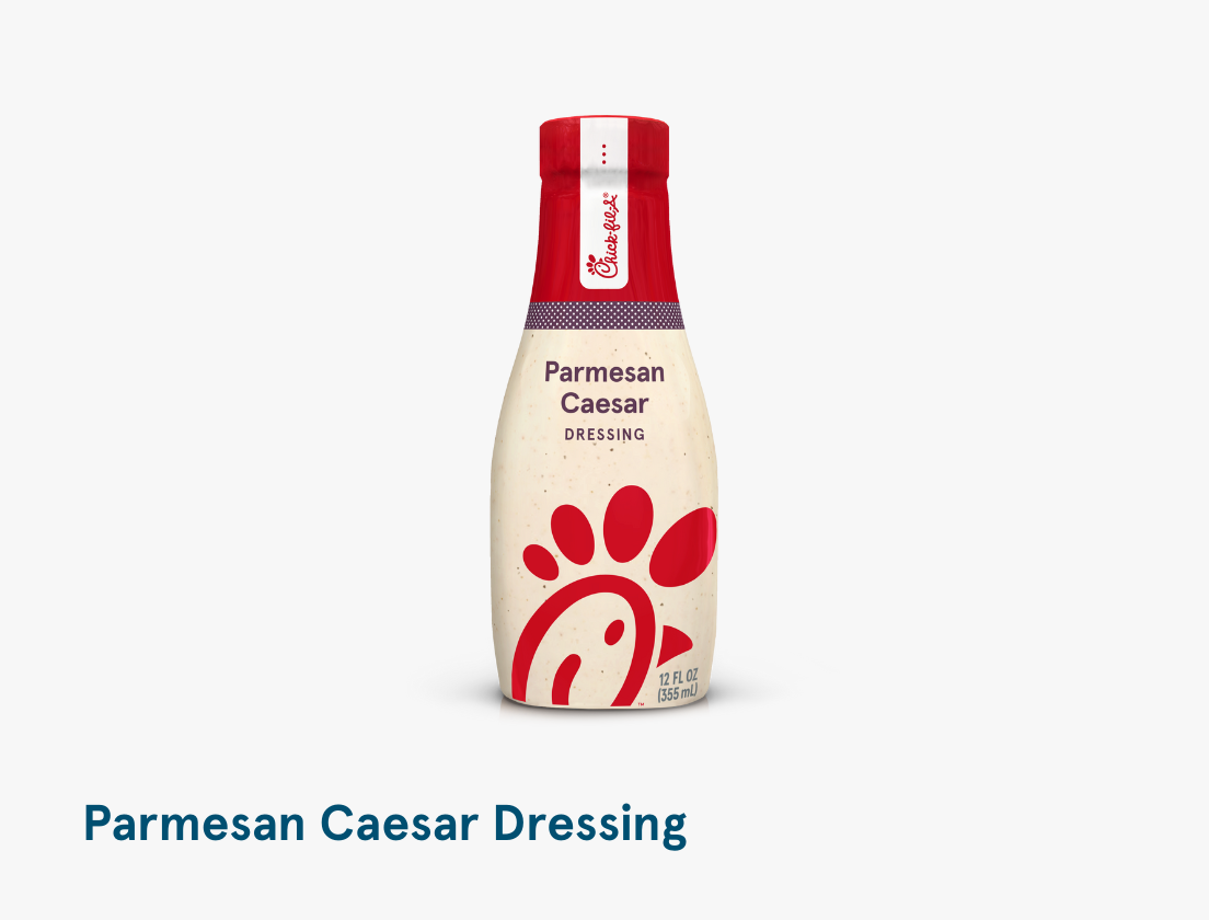 A bottle of Parmesan Caesar Dressing 