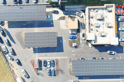 Above view of microgrids
