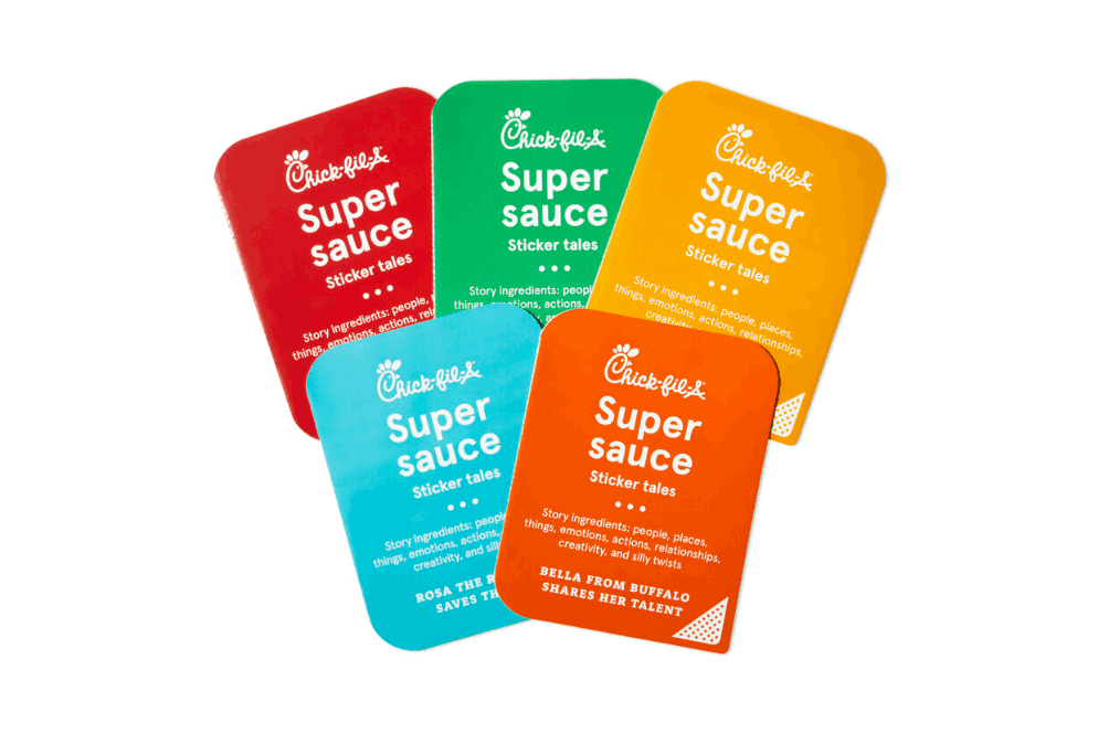 Group of Super Sauce Sticker Tales