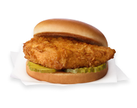 Chick-fil-A® Chicken Sandwich on white paper napkins