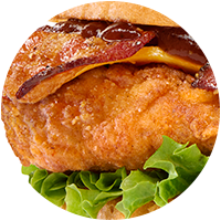 Closeup of the Smokehouse BBQ Bacon Original filet