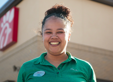 Headshot of Chick-fil-A® Team Member Kayla V.