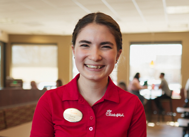 Headshot of Chick-fil-A® Team Member Sophia F.