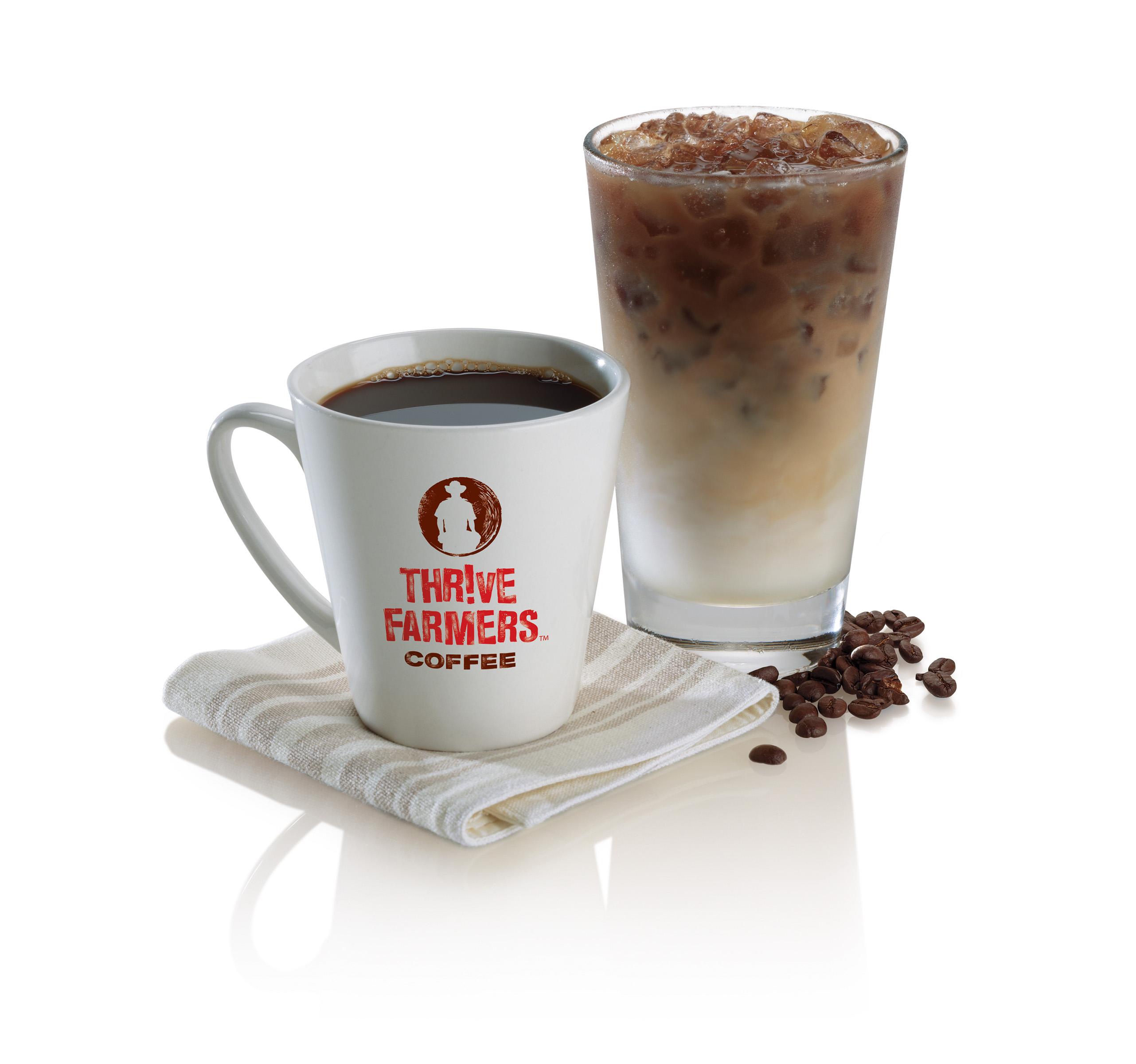 mug of thrive farmers black coffee