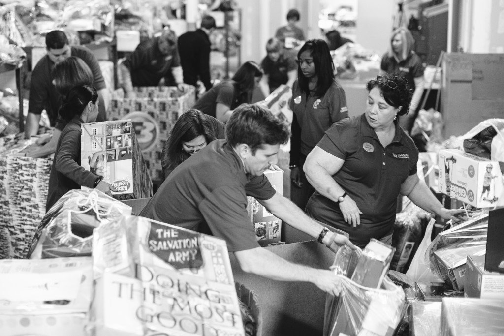 The Chick-Fil-A foundation helps out at the Salvation Army