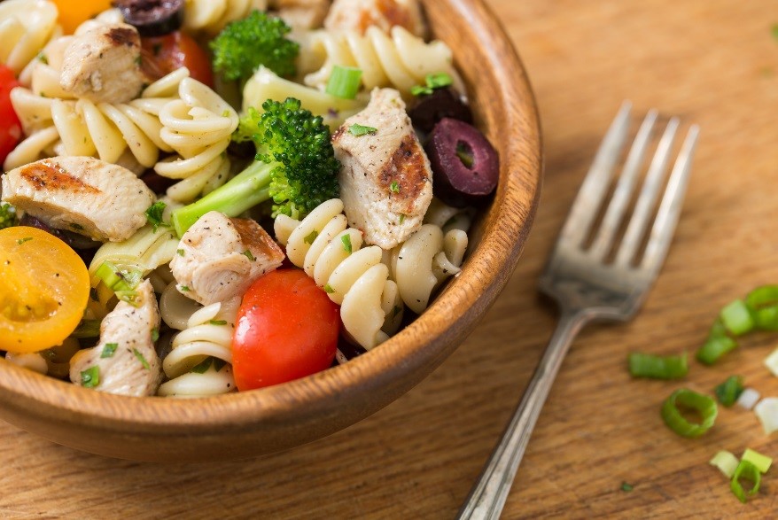 Chicken pasta picnic salad