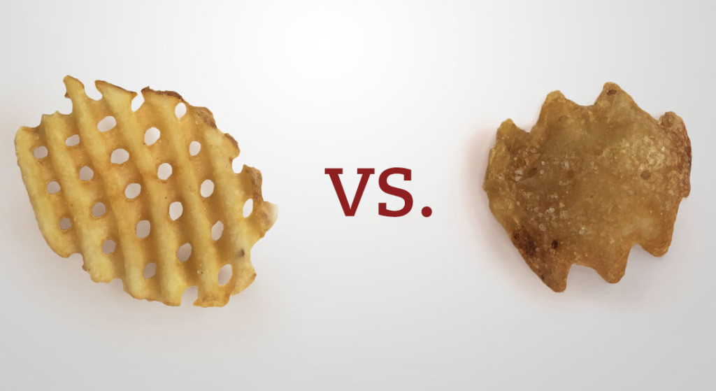 Waffle fry