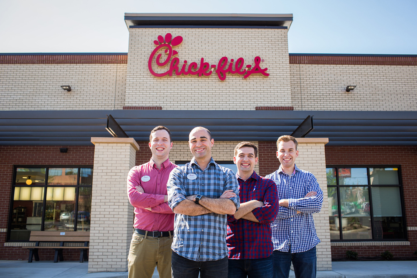 Portland stores leadership team-Brian Davis, Kaleb Swanda, Stephen Parker, and Daniel Horton