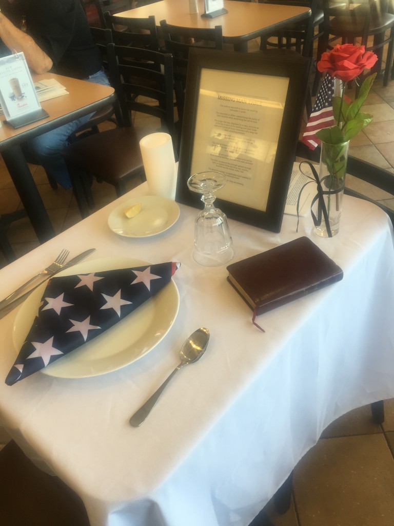 Missing Man Table Recognizes Servicemen And Veterans Chick