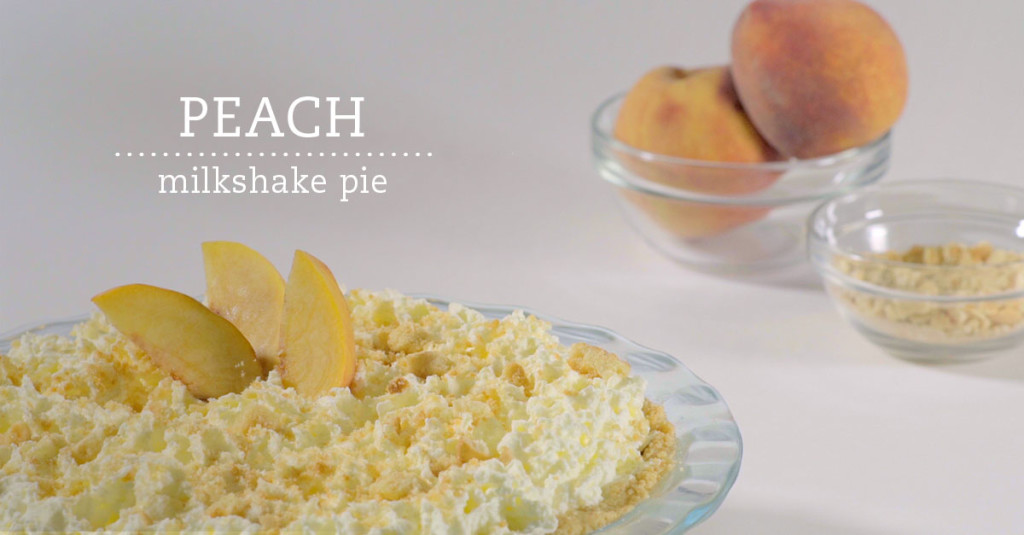 Peach milkshake pie