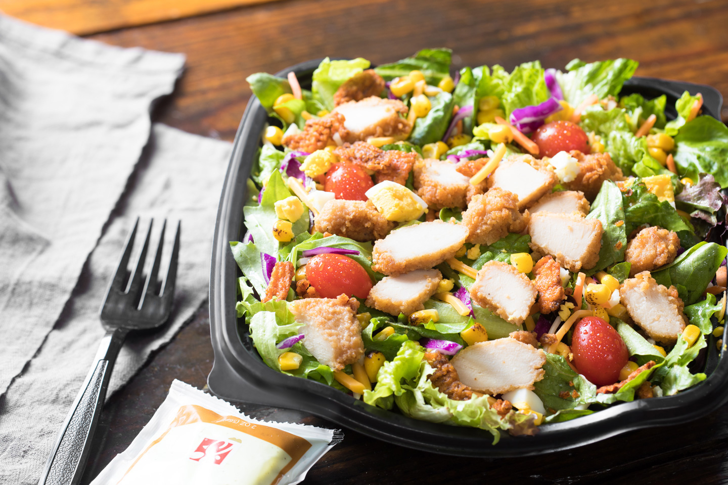 She is making the salad. Red Robin Cobb Salad. Next time eat a Salad. Let's make a Salad. Make lunch.